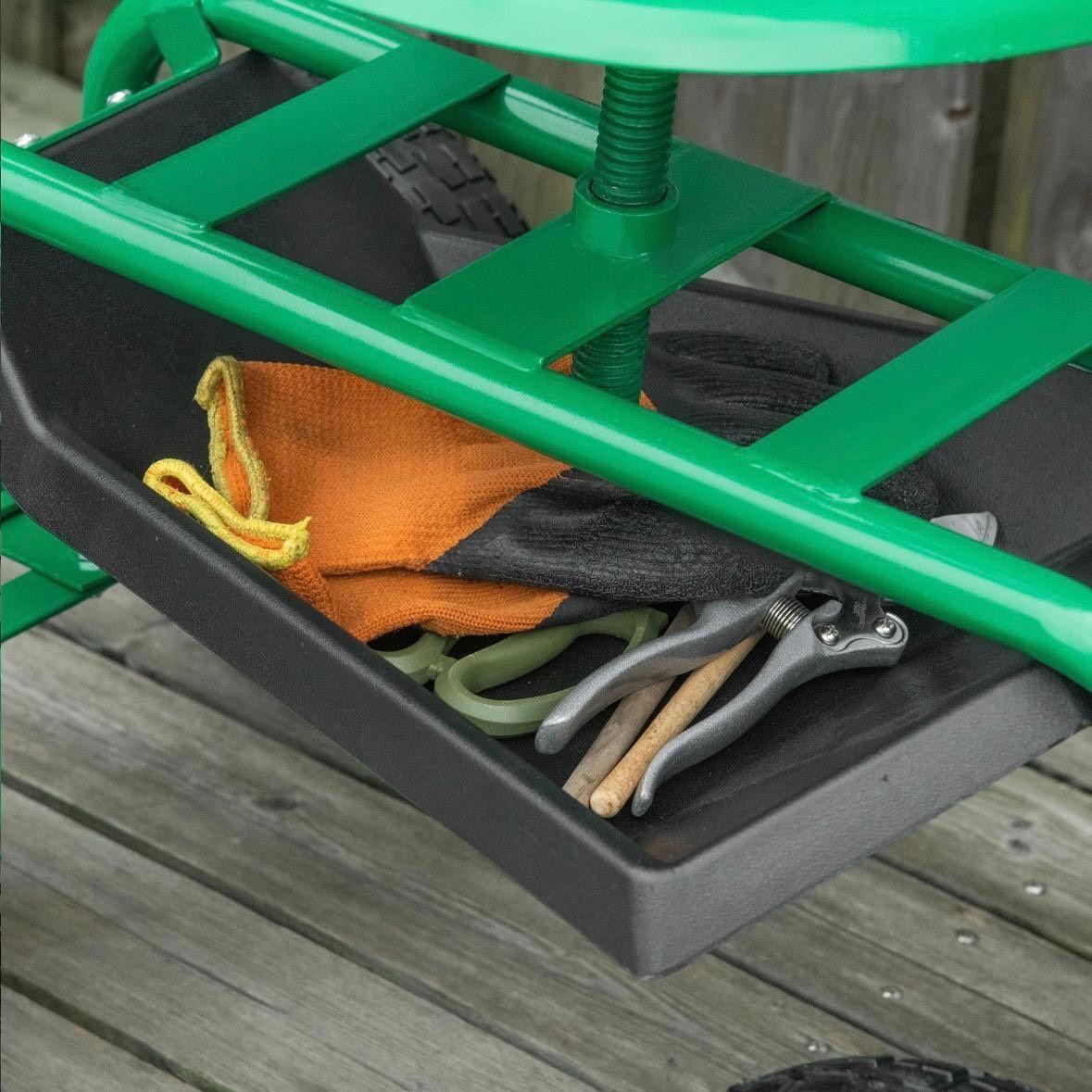 Gartenwagen mit Sitz Rollsitz Gartenarbeit