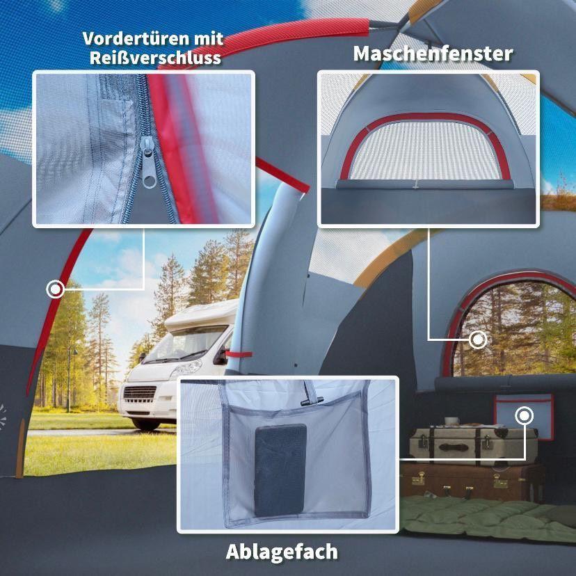 Campingzelt für 5–6 Personen – geräumig, wetterfest & ideal für Outdoor-Abenteuer