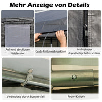 Zeltgarage Carport 6x3m PE
