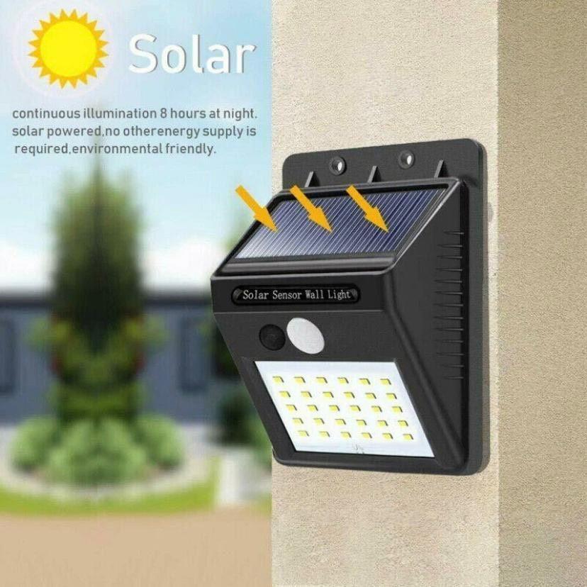 Solar LED Außenleuchte Bewegungsmelder Wandlampe