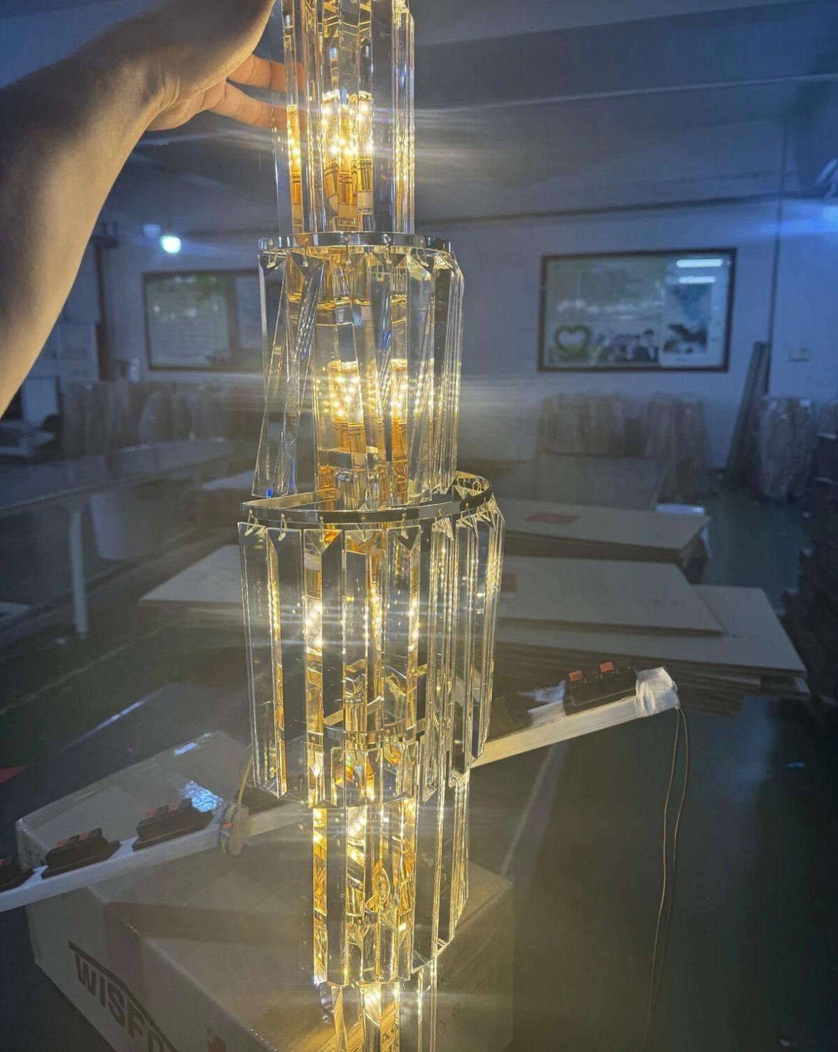 Kristall-Wandleuchte LED dimmbar luxuriöses Design