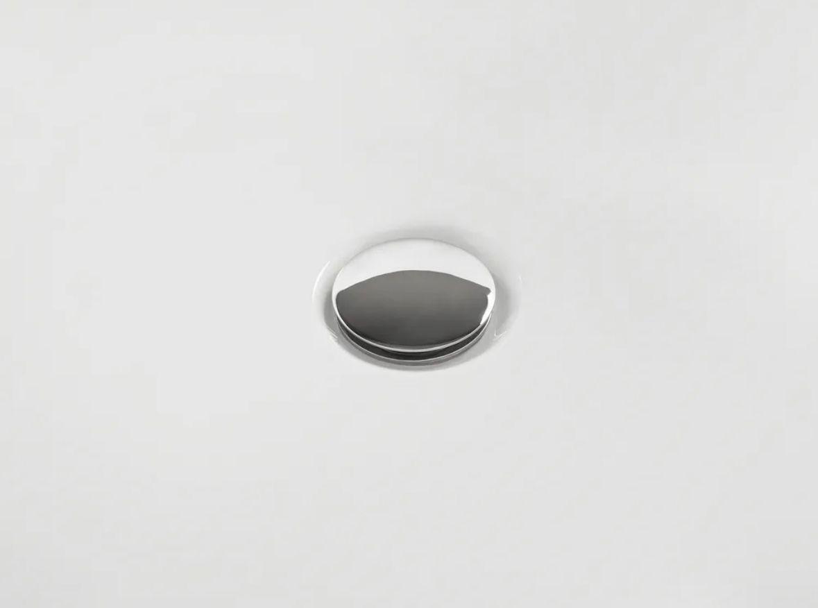Freistehende Badewanne 180cm Acryl Oval Weiß Doppelseitig