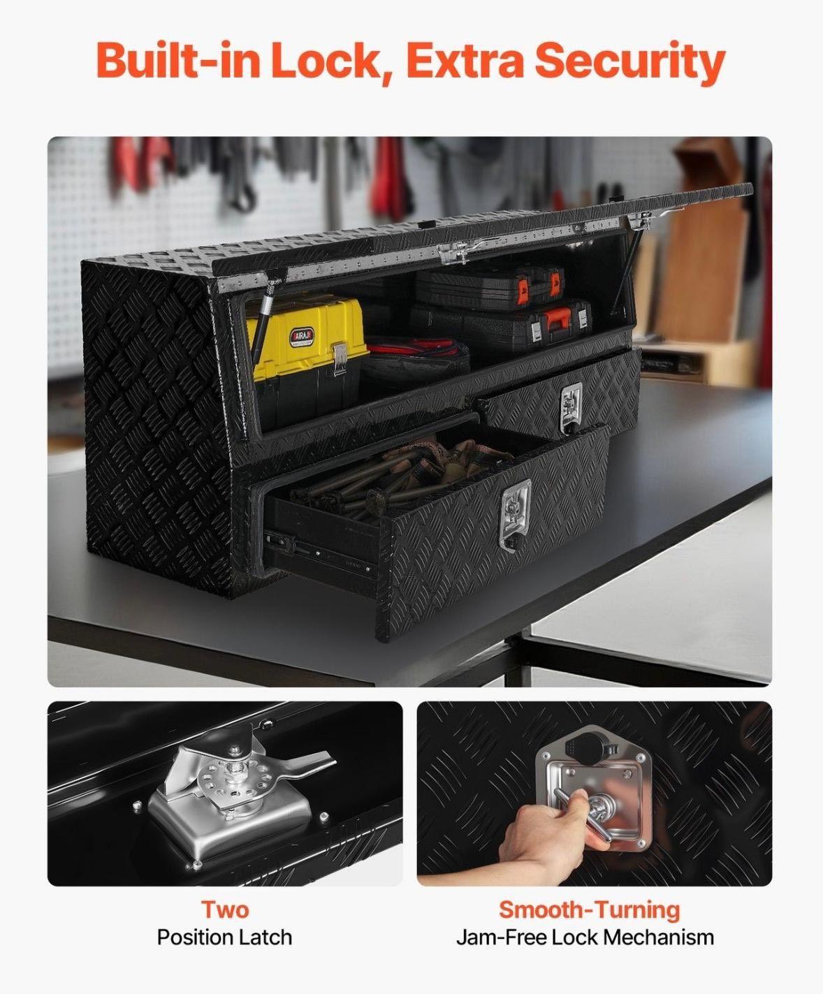 Werkzeugkasten Aluminium robust & abschließbar
