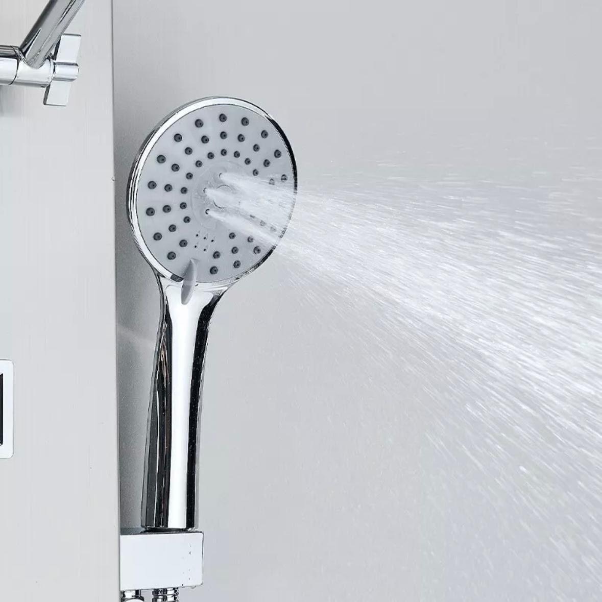 Edelstahl Duschpaneel mit Regendusche & Massagejets