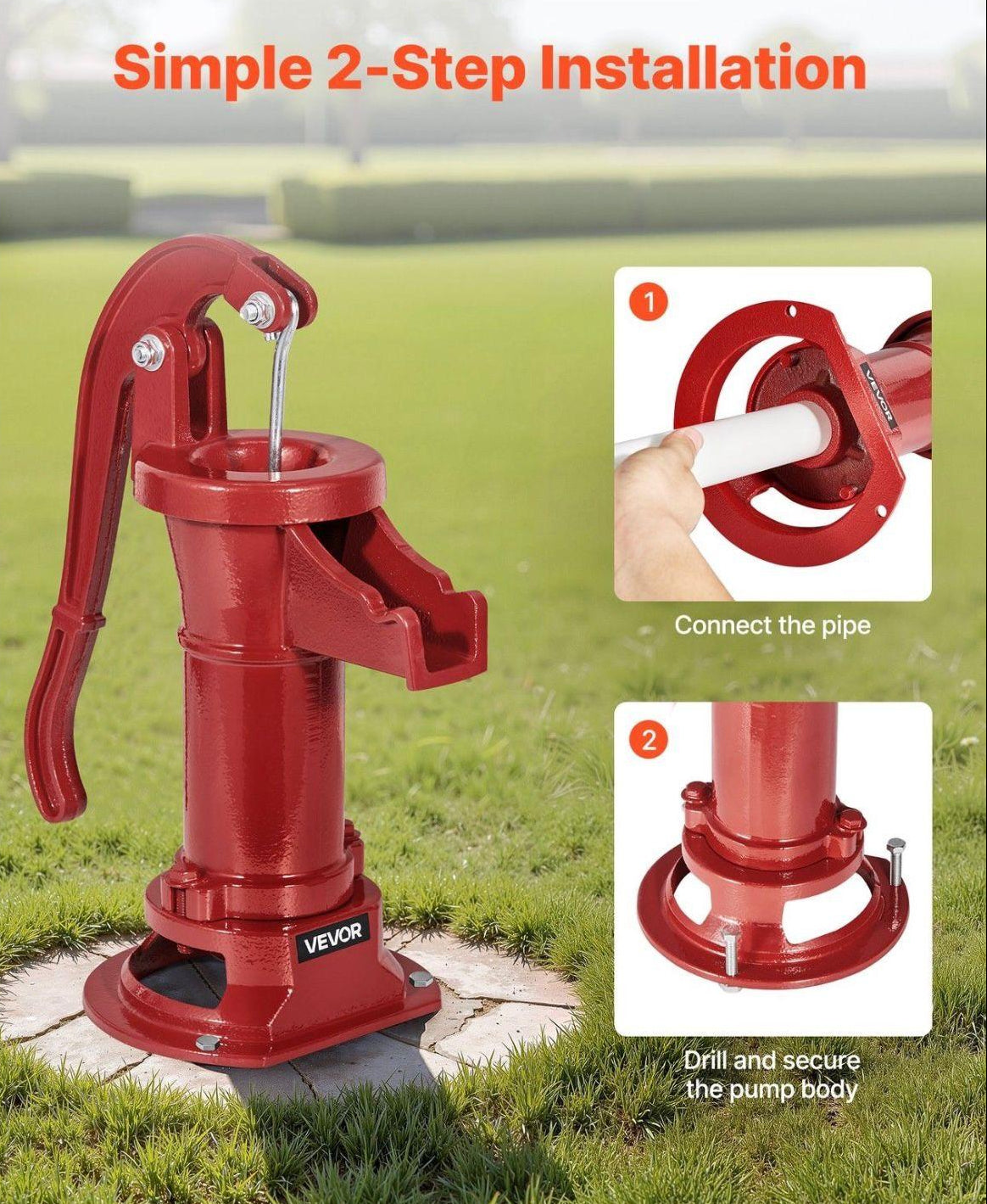 Schwengelpumpe Gusseisen Gartenpumpe Pumpe
