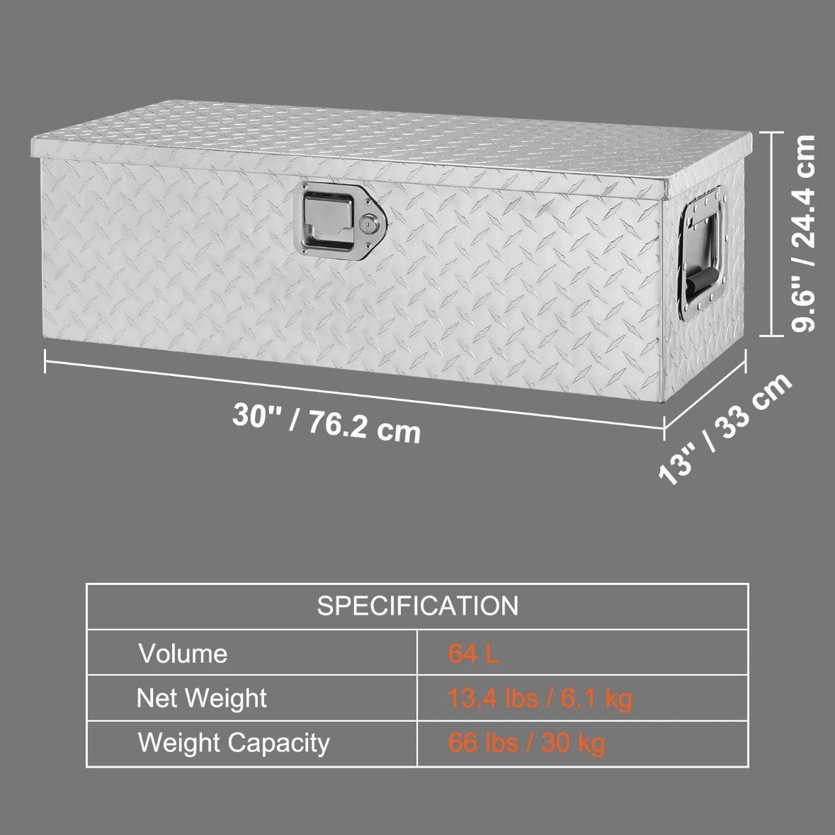 Aluminium Werkzeugkasten mit Schloss 76cm