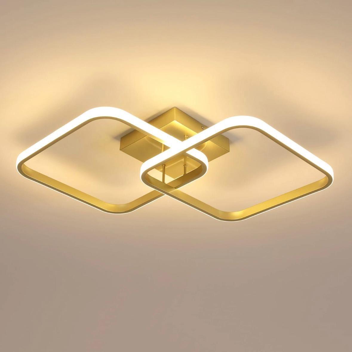 LED Deckenleuchte geometrisch 42W warmweiß