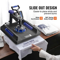 8in1 Heißpresse Transferpresse für Textilien & Tassen