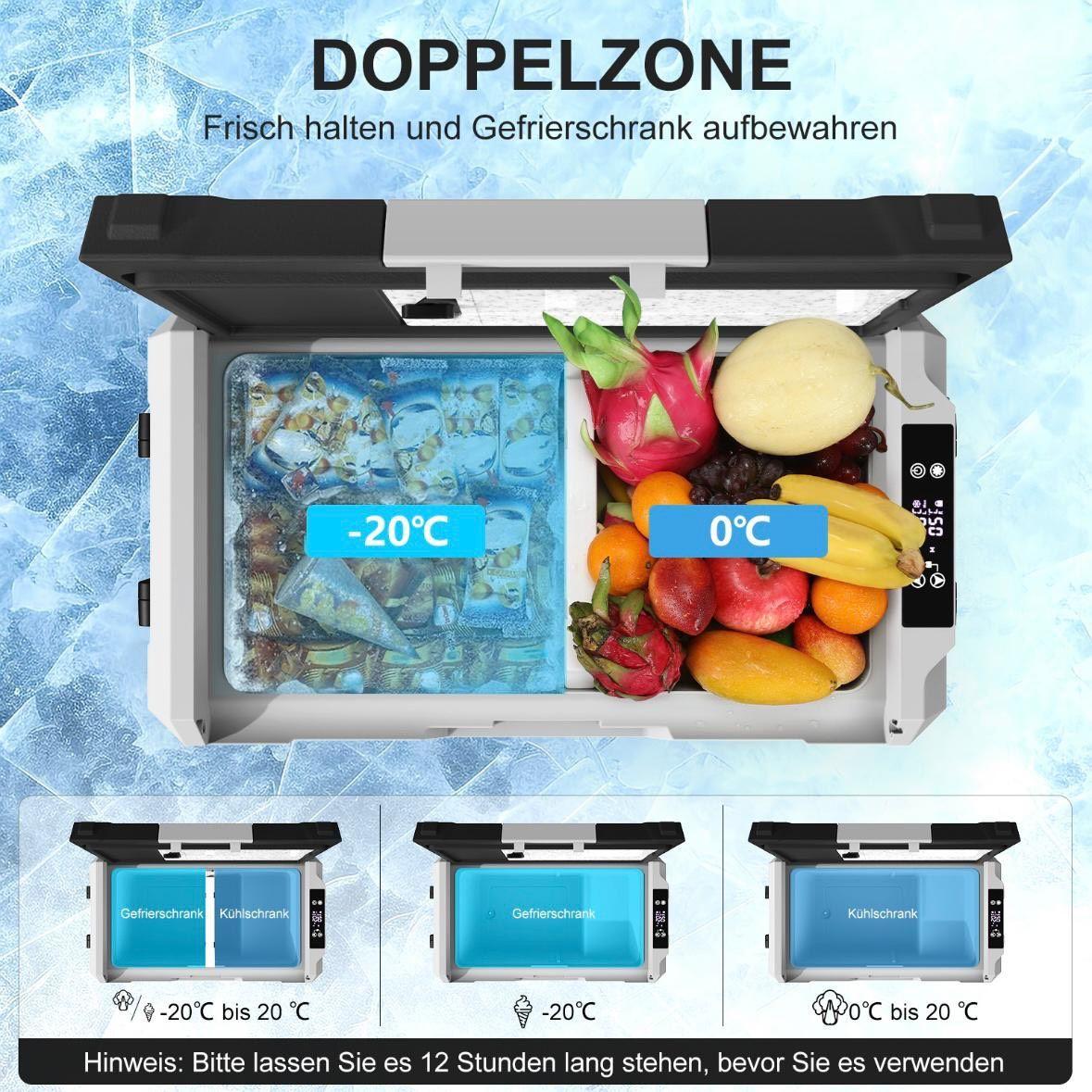 Kompressor-Kühlbox 55L Dual-Zone mit App-Steuerung