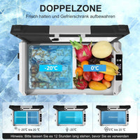 Kompressor-Kühlbox 55L Dual-Zone mit App-Steuerung
