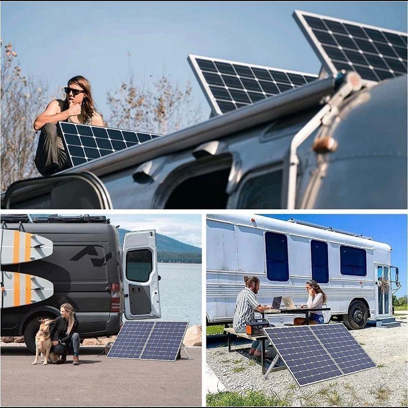 2er Set Solarmodul Aufsteller verstellbar