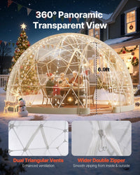 Garten Kuppelzelt 10–14 Personen mit Panoramablick