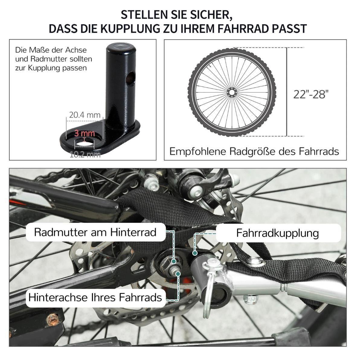 Fahrradanhänger klappbar 40 kg