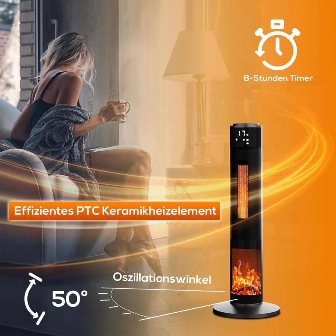 Turm-Keramik-Heizlüfter 2000W