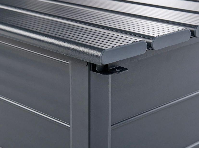 Gartentruhe Aufbewahrungsbox Gartenbox 300L Kunststoff Holzoptik
