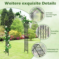 Rosenbogen Metall Rankhilfe Gartenbogen Torbogen Schwarz