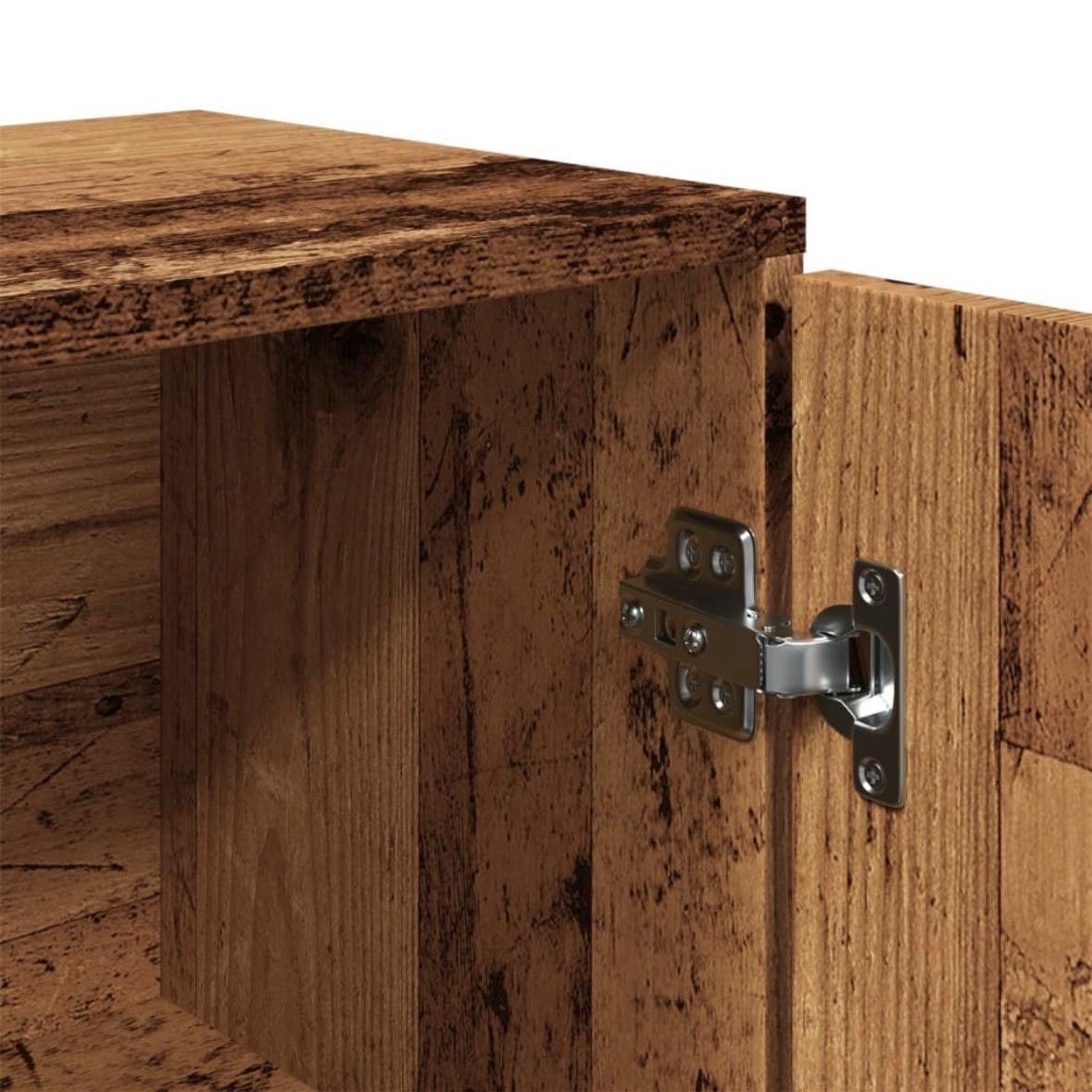 Sideboard mit 4 Schubladen & 2 Türen im Altholz-Look 88 cm