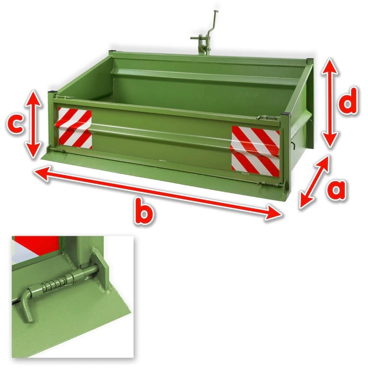 Heckcontainer Traktor 1000kg Kippbar