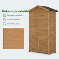 Gartenschrank Geräteschrank Holz Outdoor Geräteschuppen Garten