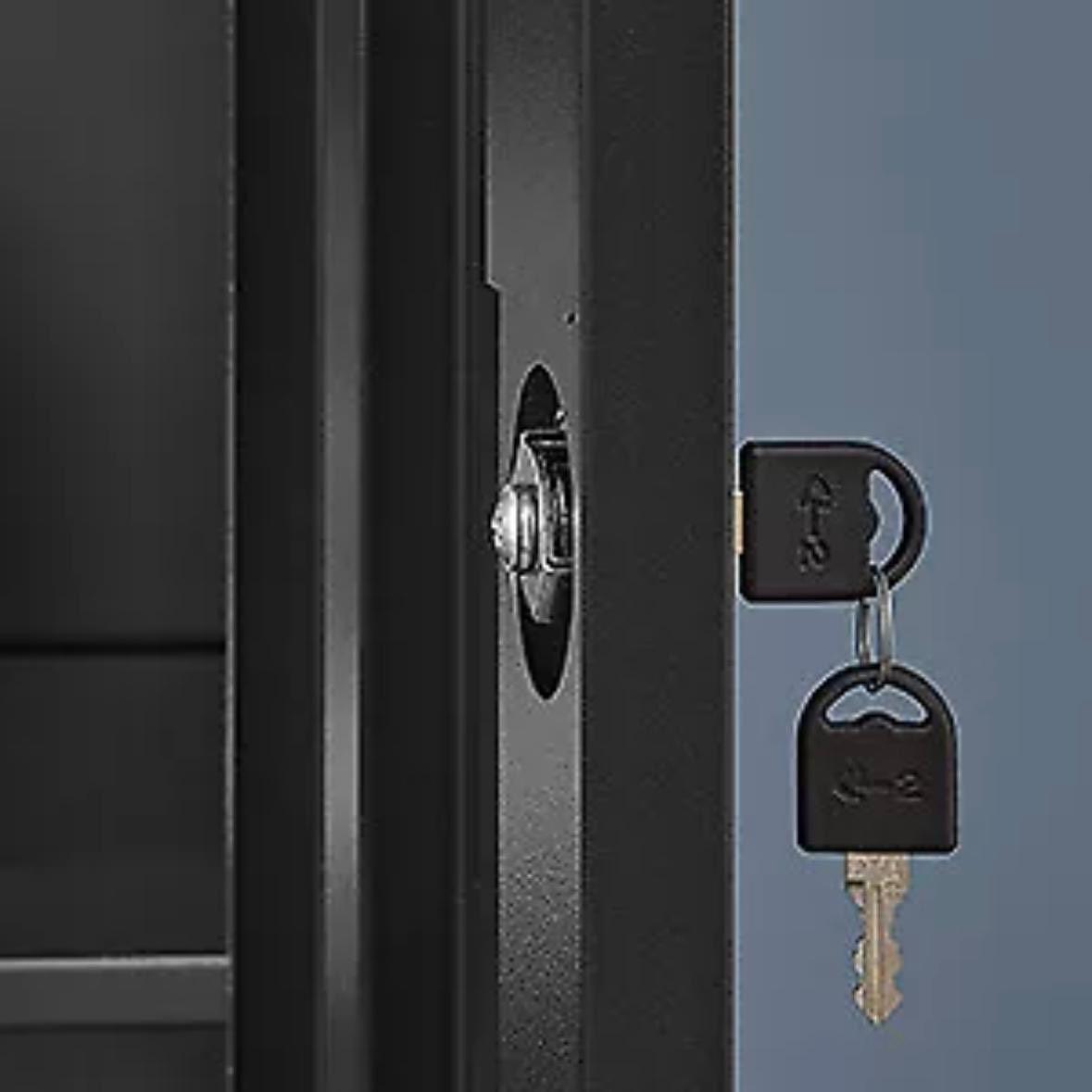 2er Set Aktenschrank abschließbar 4 verstellbaren Einlegeböden 180 cm