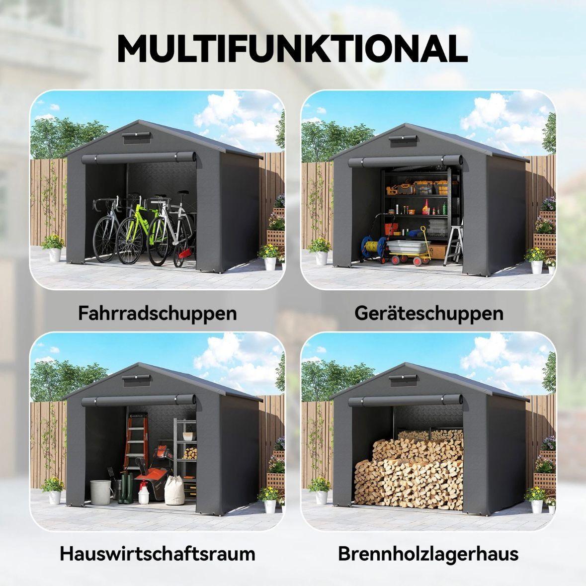 Zeltgarage Gerätezelt Gartenzelt 2,5x1,8m
