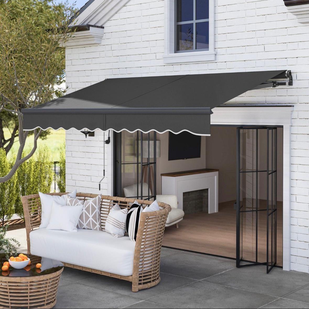 Elektrische Terrassenmarkise 296×250cm Klemmmarkise