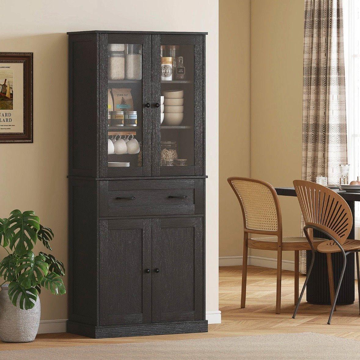 Küchenschrank Buffet schwarz