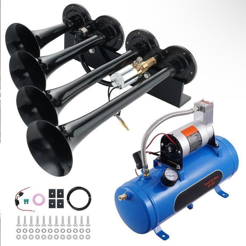 12V Luftkompressor 6L Tank 190W Druckluft Kompressor Auto LKW