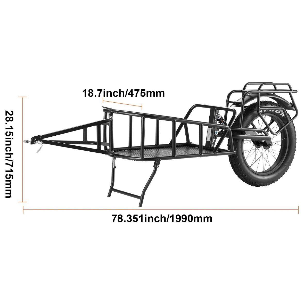 Fahrradanhänger 32kg Einrad