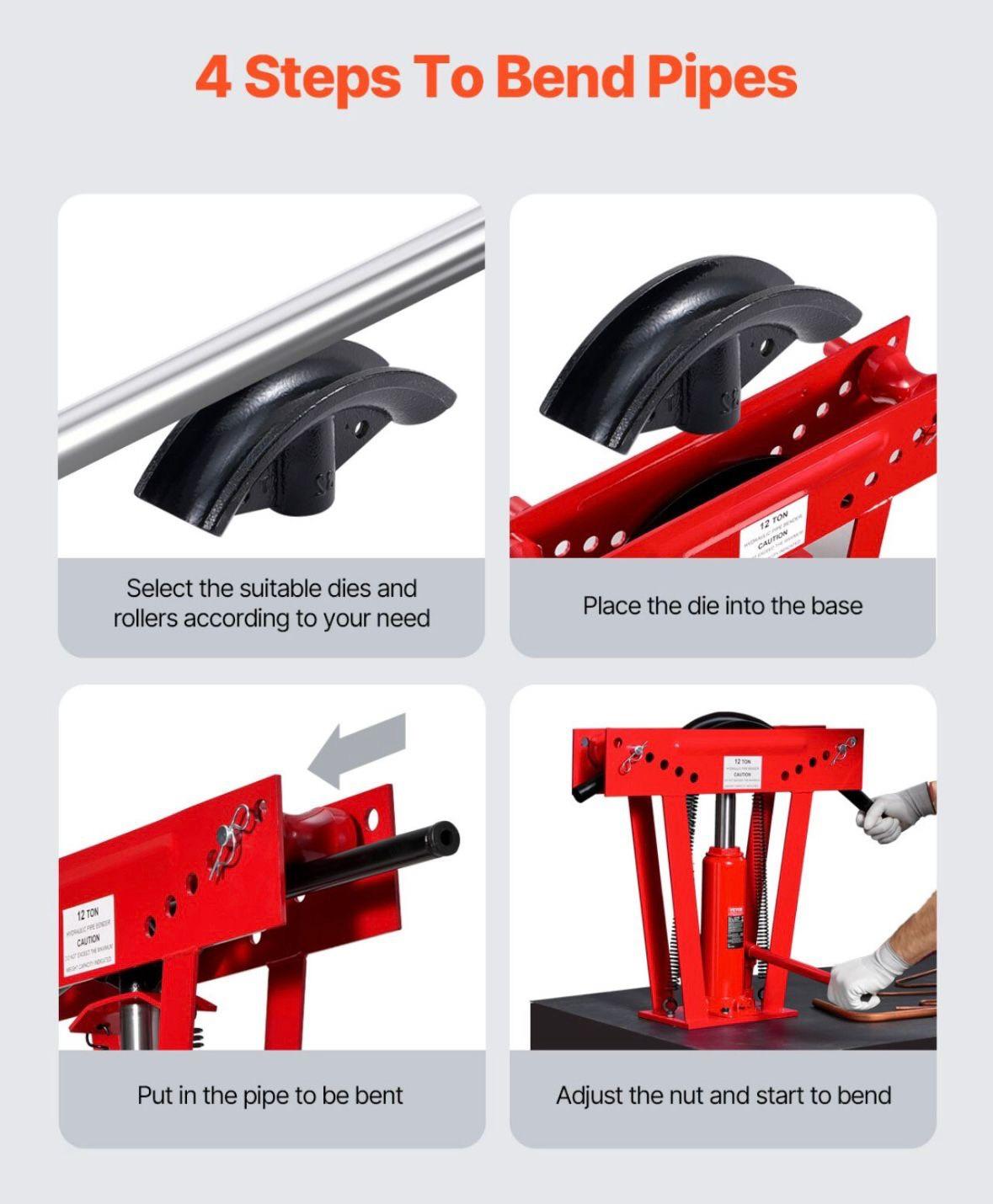 Hydraulische Rohrbiegemaschine 12 Tonnen