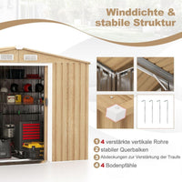 Gartenschuppen Gerätehaus 7m³ Schuppen Geräteschrank