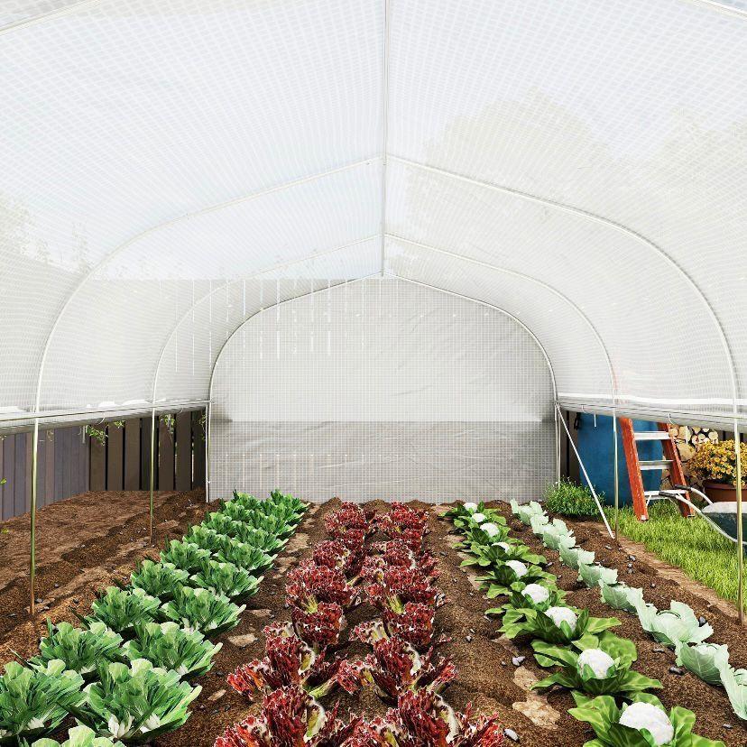 Foliengewächshaus 6×3×2 m Garten Gewächshaus