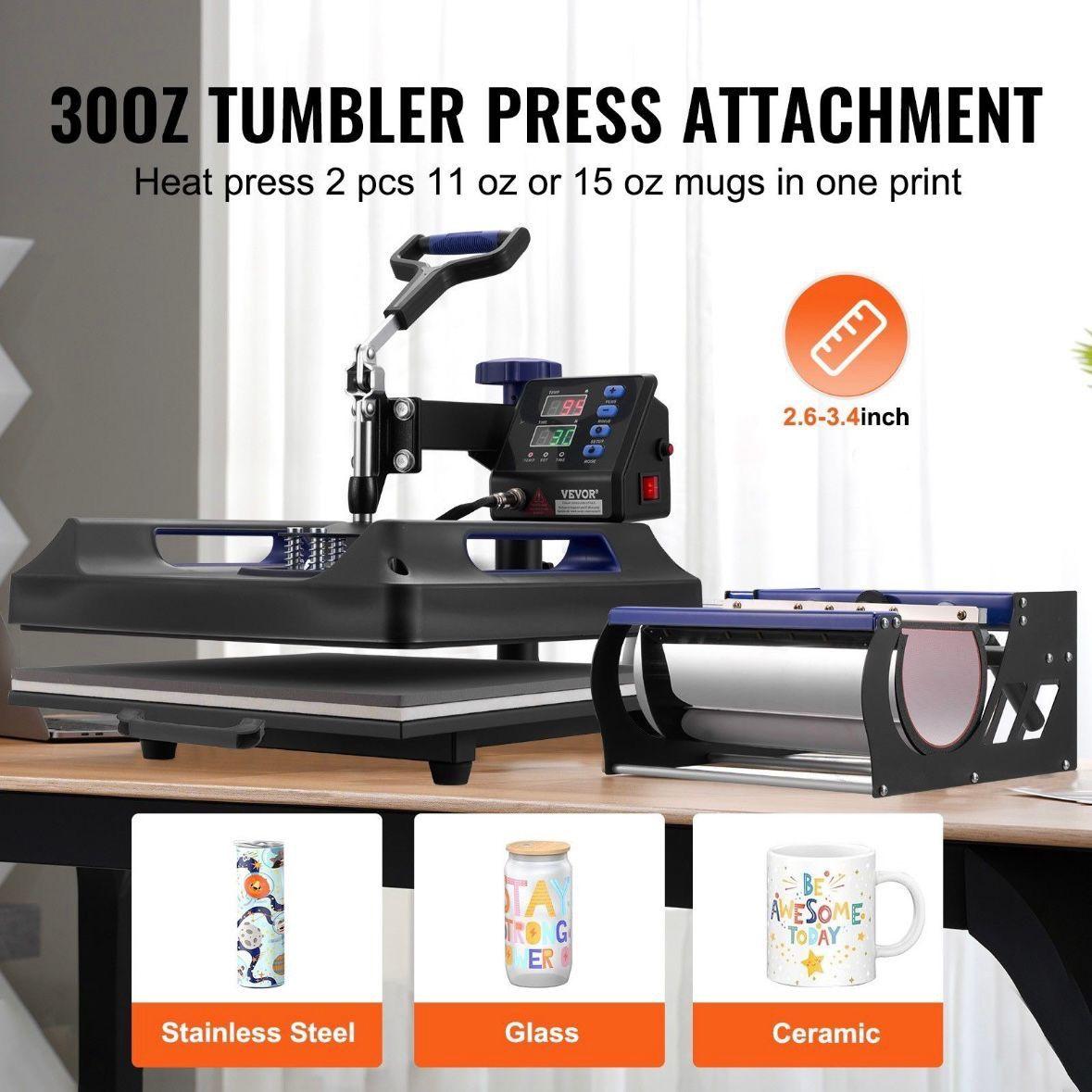 8in1 Heißpresse Transferpresse für Textilien & Tassen