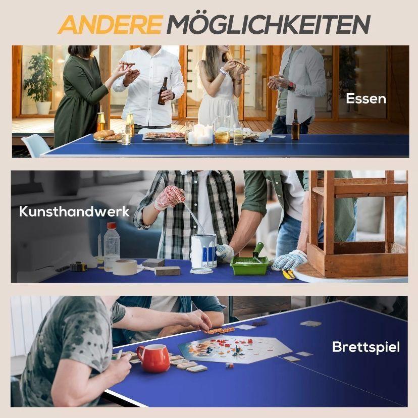 Klappbare Tischtennisplatte platzsparend inkl. Zubehör
