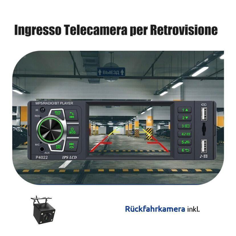 1 DIN Autoradio Bluetooth IPS Display USB AUX Freisprecheinrichtung