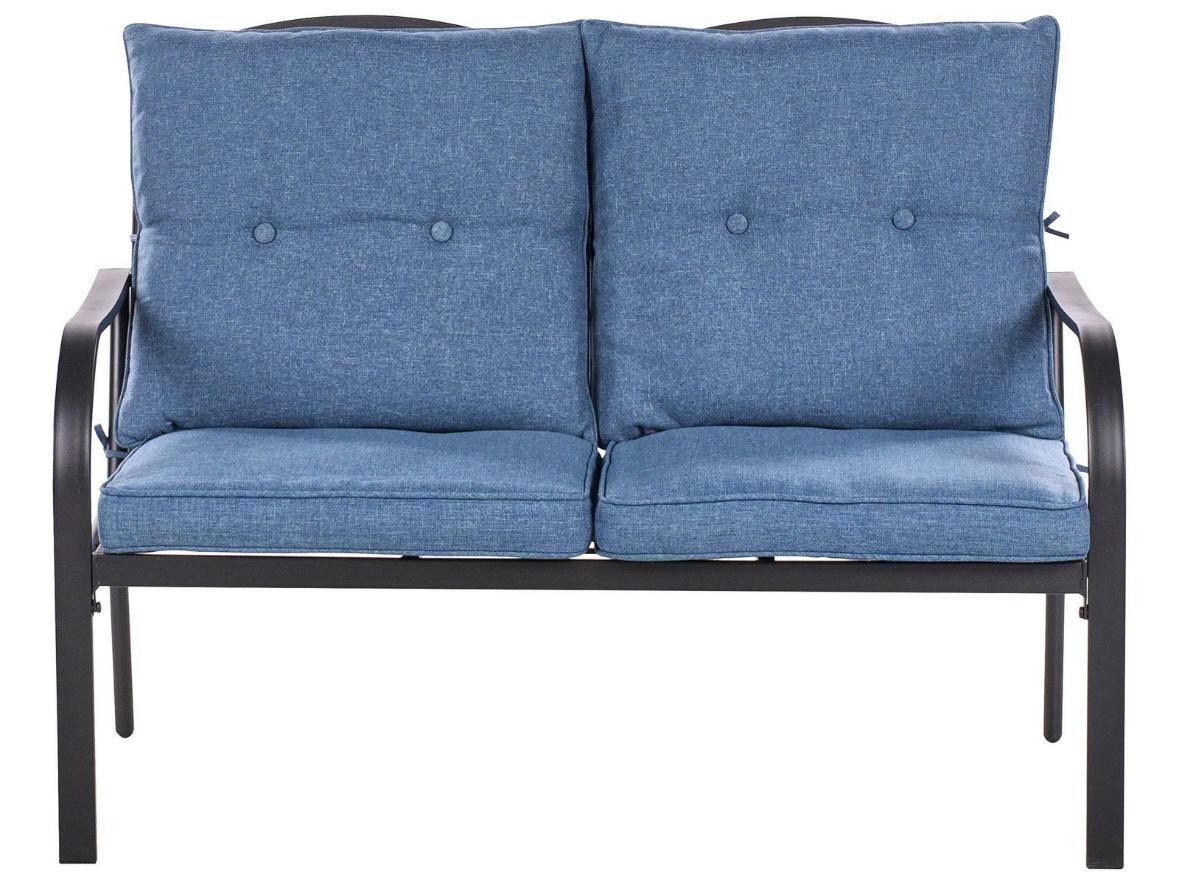 4tlg Gartenset mit Sofa Sessel & Couchtisch Polyratten-Optik