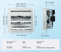 Wand Abluftventilator Metall