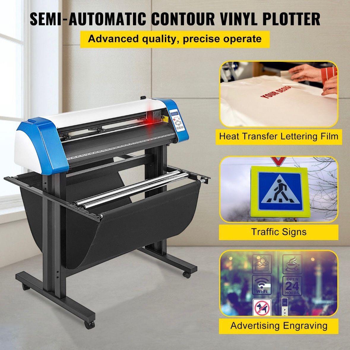 Vinyl halbautomatischer Plotter 870mm Konturschnitt