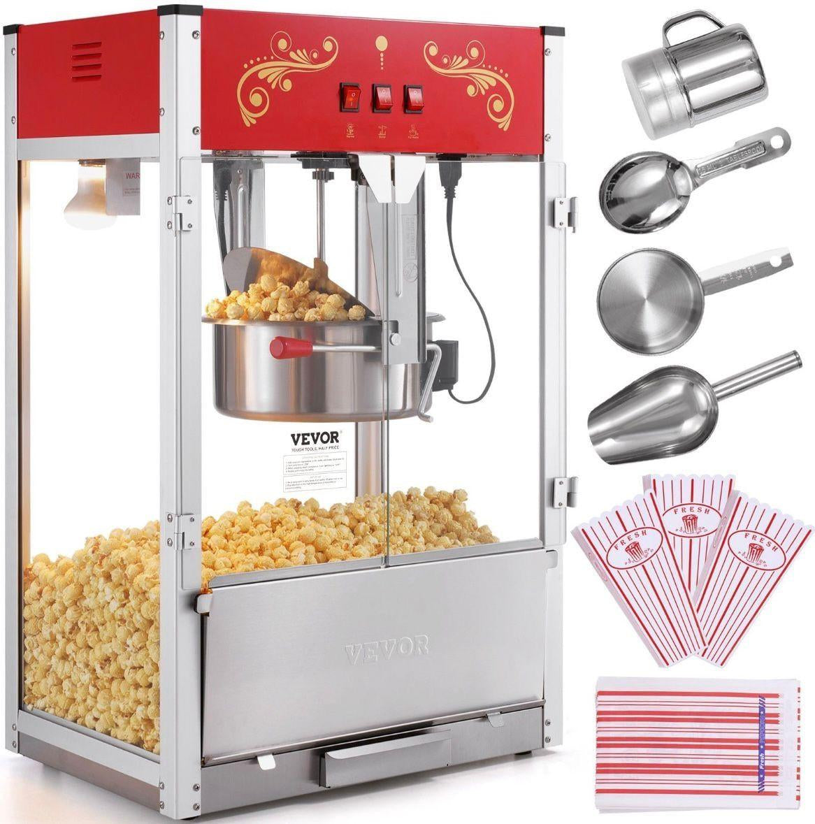 Popcornmaschine im Kino-Design 1615 W Profi Popcorn Maker