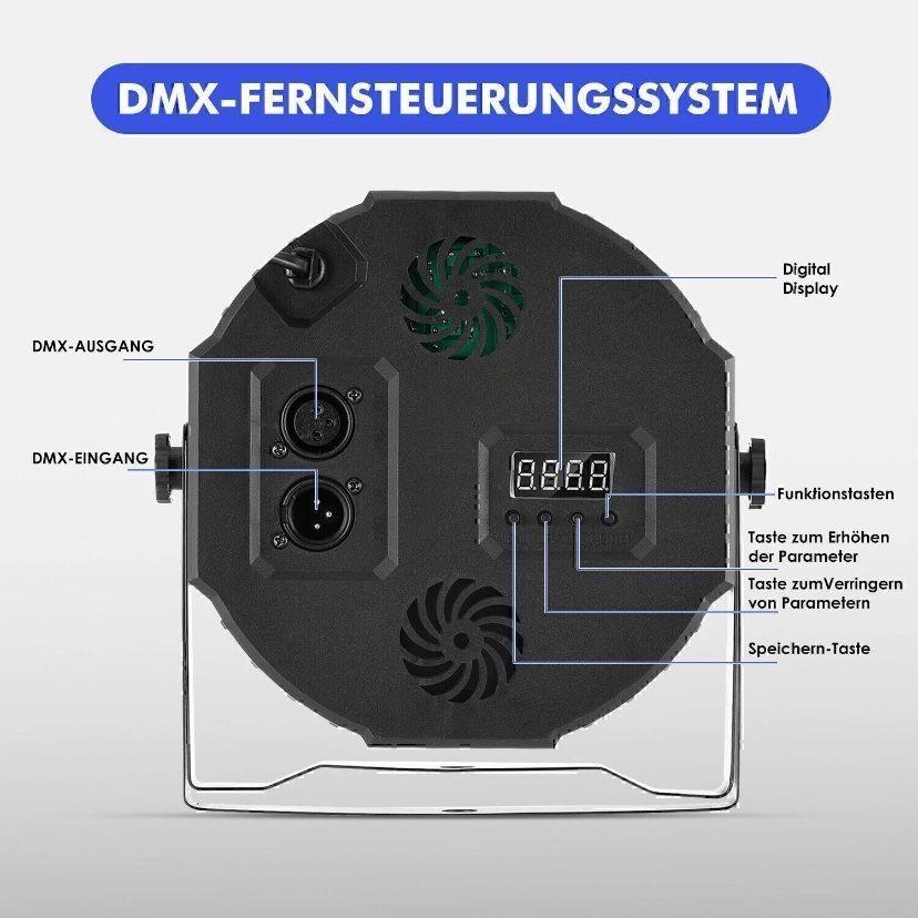 4x RGB LED Par-Lichter Bühnenbeleuchtung