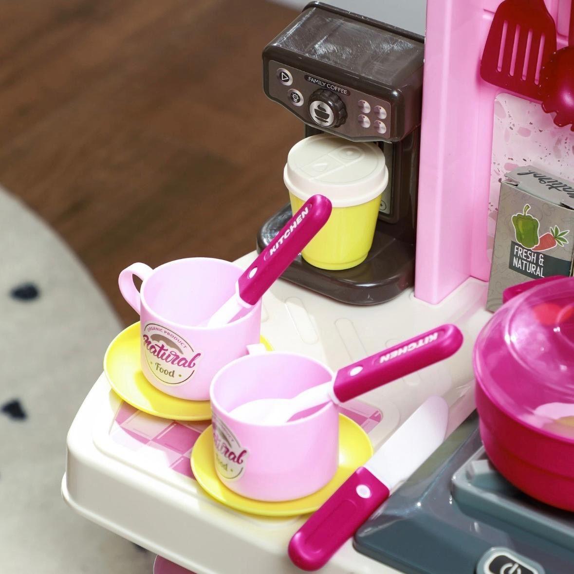 33tlg Kinderküche Spielset Rosa Spielküche
