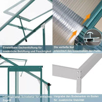 Aluminium Gewächshaus Gartenhaus Polycarbonat Garten