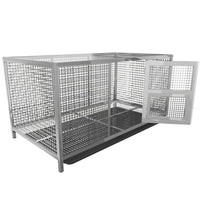 Edelstahl Kleintierkäfig 110cm