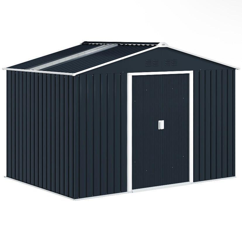 Gerätehaus Metall 4,9 m² Gartenhaus Stahl Geräte Schuppen