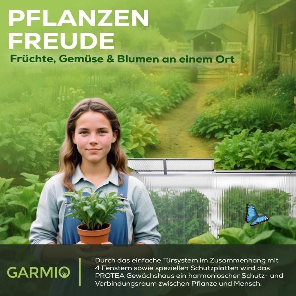 2er Set Gewächshaus Beet Frühbeet Gartenhaus