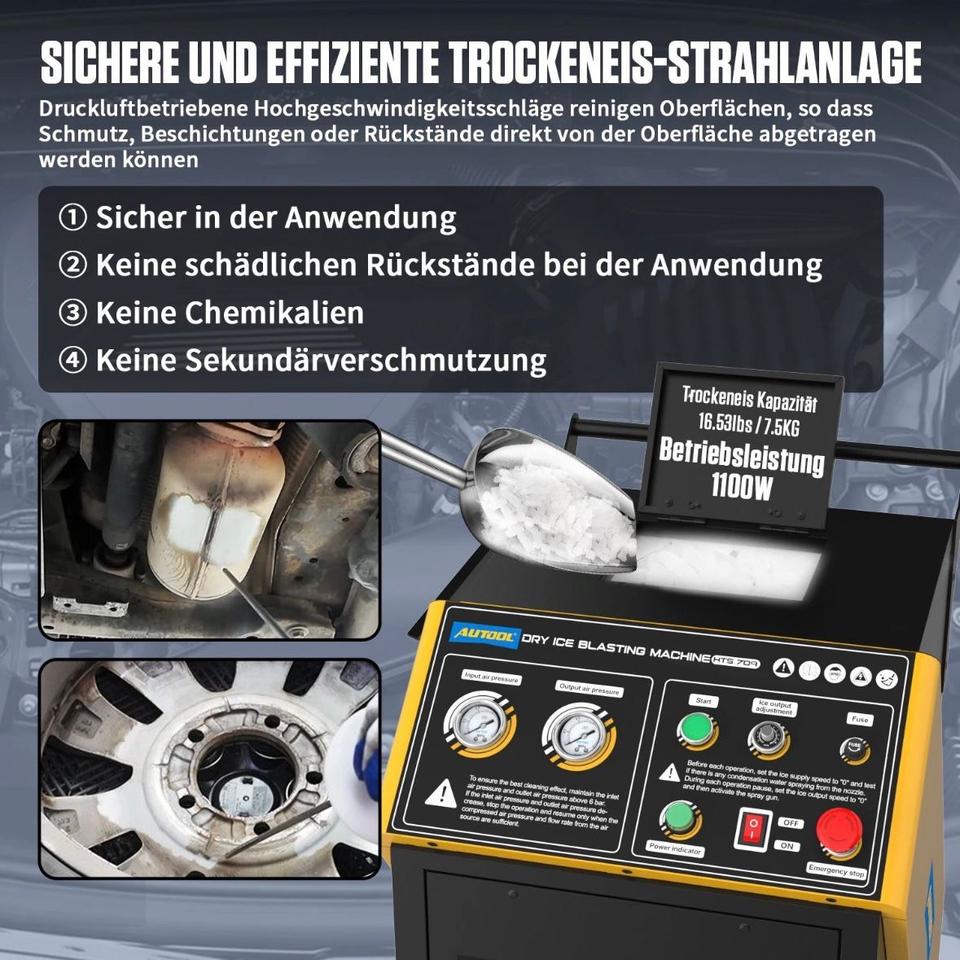 Trockeneisstrahlgerät Reinigungsgerät Trockeneis Strahlanlage