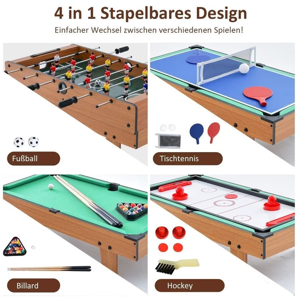 4in1 Tischkicker Kicker Tischfußball Kickertisch Spieltisch Air