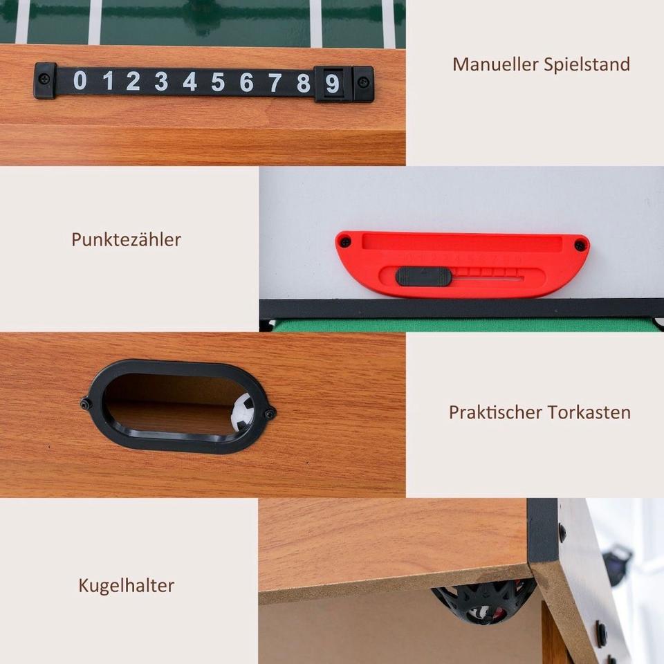 4in1 Tischkicker Kicker Tischfußball Kickertisch Spieltisch Air