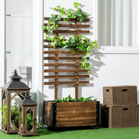 Hochbeet Rankgitter Blumenkasten Tannenholz Beet
