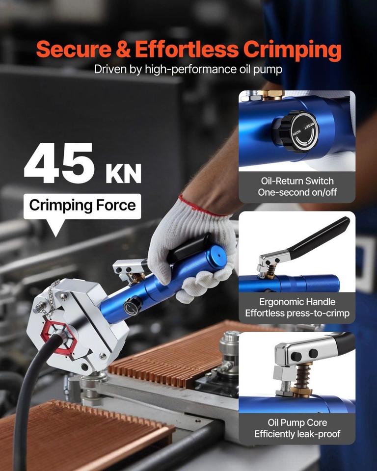 Hydraulische Presszange Crimpzange Klimaanlagen Schlauchpresse